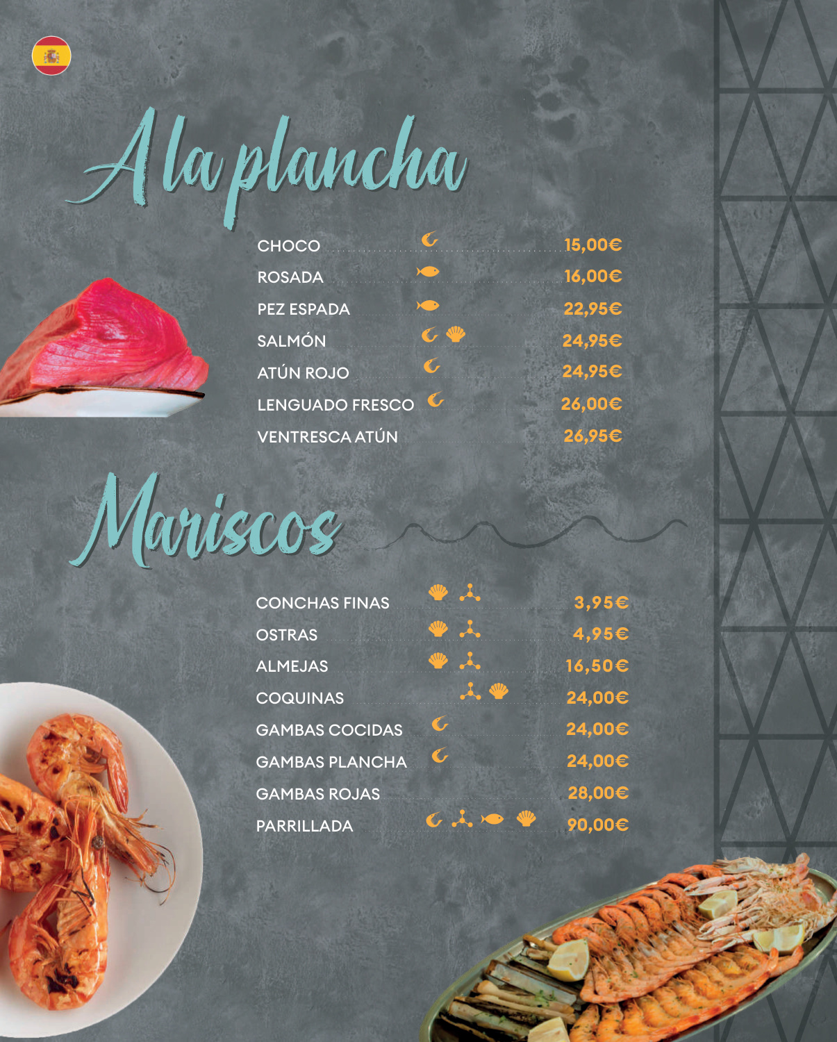 Página 5 de la carta de La Caleta Beach Club Torremolinos