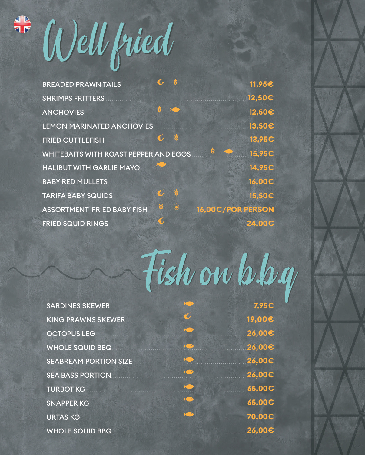 Main menu page 3 — La Caleta Beach Club Torremolinos